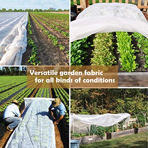 Plant Covers, 8Ft x 24Ft Reusable Floating Row Cover, 1oz Freeze Protection Plant Blankets for Cold Weather, Garden Winterize Cover for Winter Frost Protection, Thickened 1 oz Garden Quilt Cover - size: 8ftx24ft