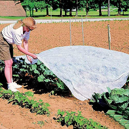 Alpurple Winter Plant Covers Freeze Protection -Warm Rectangle Plant Protection Cover, Frost Cloth Blanket Protecting Fruit Tree Potted Plants from Freezing Animals Eating (13 x 6.5 Feet) - color: 13 x 6.5 Feet