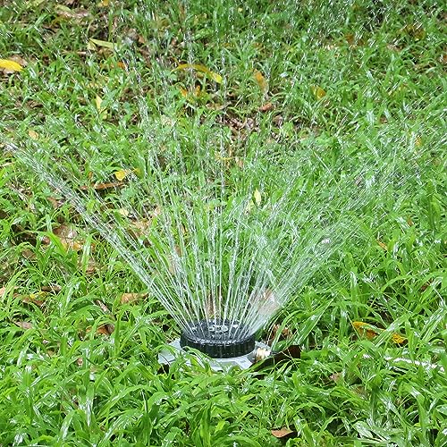 STYDDI Turret Pattern Sprinkler on Metal Base, 9-Pattern Lawn Sprinkler - size: 9-Pattern