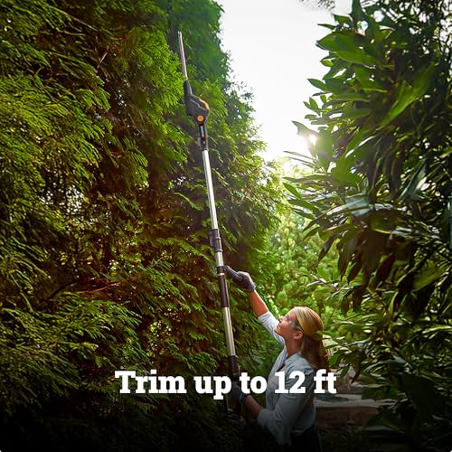 WORX Cordless Pole Hedge Trimmer, 20V 20" Bush Trimmer, WG252.9 - style: 20" 20V Hedge Trimmer/Tool Only