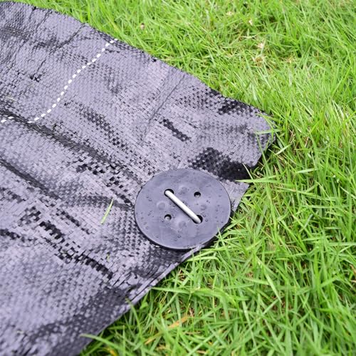 MySit 6 inch Vapor Barrier Stakes 50 Pack with Staples Gasket Caps - size: 50pcs without pick hook