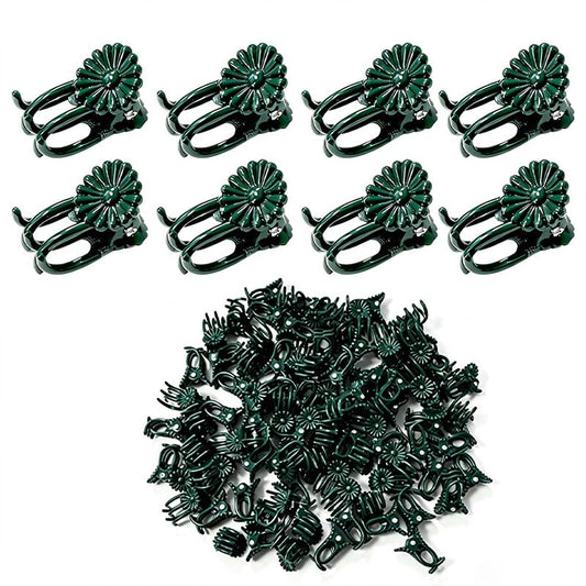 100 Pcs Plant Clips Orchid Clips, Orchid Clips for Plants Support, Plant Clips for Climbing Plants, Durable Garden Clips for Plants, Practical Plant Pins for Vines & Flower Stems