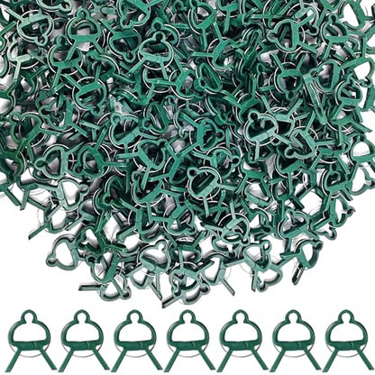 ROYHOO 120PCS Plant Support Clips, Gentle Flower Plant Clamps for Supporting Vine Climbing Plants, Gardening Lever Loop Gripper Clips Help Stems Vines Grow Straight Upright
