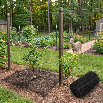 2 Roll Deer Fence Netting, 7.5 x 200 ft Heavy Duty Garden Netting