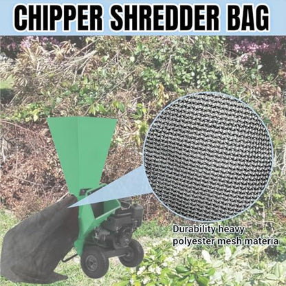 24 "x48 Large Capacity Adjustable Opening Wood Chipper Bag, Reusable Wood Chipper Bag Leaf Shredder Replacement Bag, Chipper Shredder Bag,Can Be Used for Park Lawn Wood Chipper，Replacement Bag