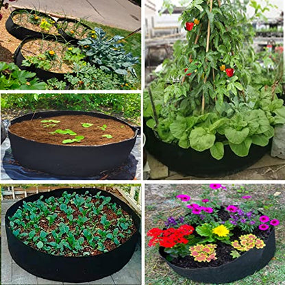 ZtohPyo 50 Gallon Plant Grow Bags, Large Fabric Raised Garden Bed with Handles, Durable Garden Beds Planters Aeration Gardening Container to Grow Vegetables for Outdoor Plants - size: 1-pack 50 Gallon