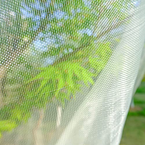 MR FIVE 3 PCS Large Drawstring Plant Covers,Bird Barrier Netting Mesh with Drawstring,Reusable Garden Netting Mesh with Drawstring,Plant Cover for Protect Fruit Tree Vegetable Flower,4.6 ftX 3.3 ft