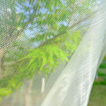 MR FIVE 3 PCS Large Drawstring Plant Covers,Bird Barrier Netting Mesh with Drawstring,Reusable Garden Netting Mesh with Drawstring,Plant Cover for Protect Fruit Tree Vegetable Flower,4.6 ftX 3.3 ft