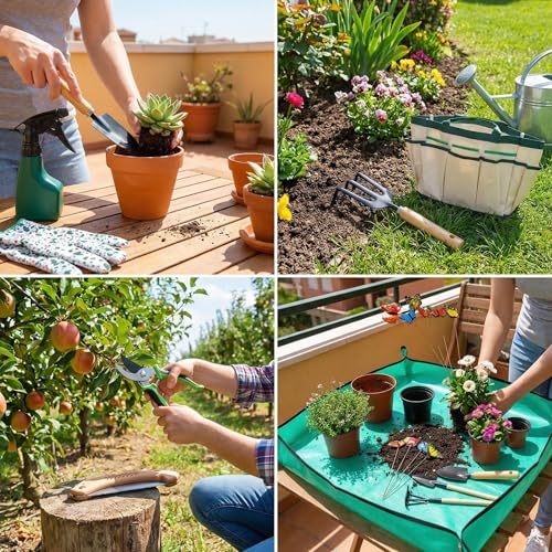 Vegetable Garden Accessories, 34-Piece Stainless Steel Garden Tool Set