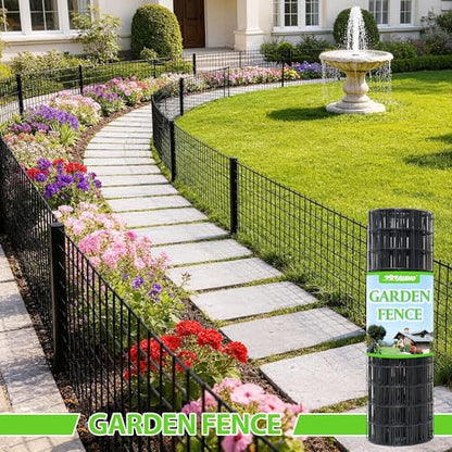 Black PVC Coated Welded Wire Fencing,2"x4" 14 Gauge,48inch H x 100ft L Garden Wire Fence Roll,2/3/4/5/6ft Tall x 50/100 ft Long Hardware Cloth Metal Mesh for Yard,Farm,Chicken,Dog,Vegetable Protection - color: Black, size: 2"x4" 48inx100ft