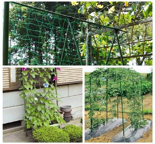 Green Trellis Netting 4x100 ft Heavy Duty Garden Netting Polypropylene Plant Support Net for Climbing Vegetables Fruits Flowers - size: 4x100 ft