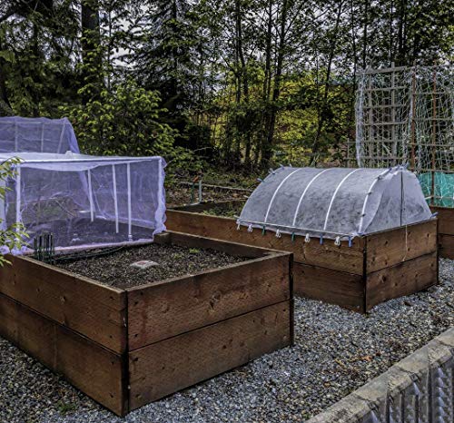 Garden Netting Pest Barrier: 10'x50' Fine Bug Insect Net - size: 10'x50'