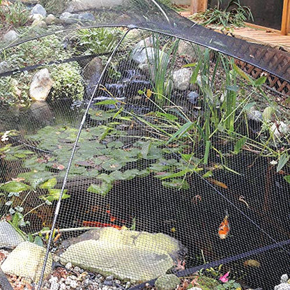 Pond Netting 30x30 Ft, 1/2 in Woven Fine Mesh Leaf Net - size: 30x30 FT