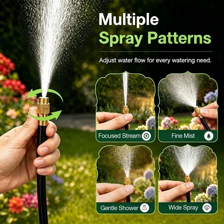 Bluepro 200FT Drip Irrigation System with Brass Splitter & Copper Nozzles - size: 200.1FT