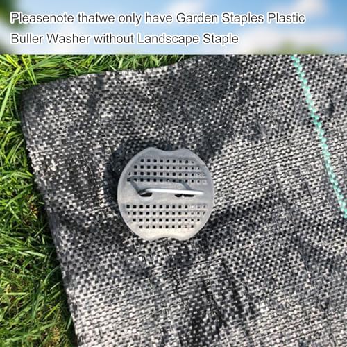 250 Pcs Landscape Staple Gasket Garden Landscape Staples Washer Pad Yard Pins Pad for Outdoor Weed Barrier Fabric Yard Tent (Black)