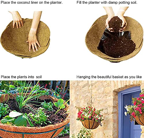 SUNYAY 12x120 inch Natural Coco Liner Roll Coconut Coir Liner Sheets Coco Mat for Planter Window Box Flower Basket Garden Decoration Animal Pet Pad Liner - size: 12x120 inch