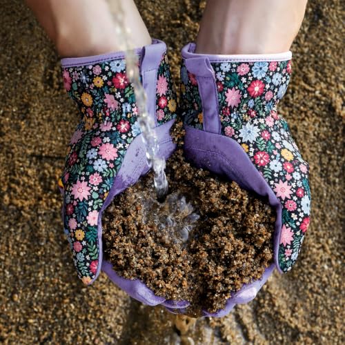 Gardening Gloves,Garden Gloves for Women Firm Grip Breathable Thorn Proof - color: Purple Gloves