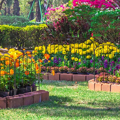 Decorative Garden Fence Fencing, 27ft (L) x 24in (H) Animal Barrier for Dog - size: 27' (L) x 24'' (H)