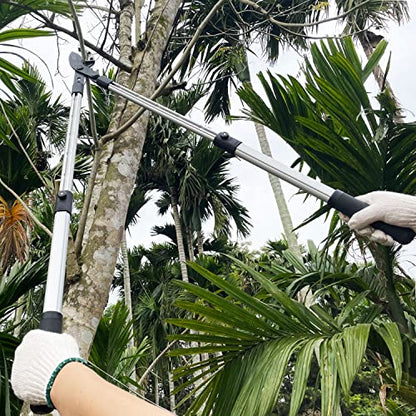 26-41 Inch Extendable Anvil Loppers, Sync Drive Leverage Tree Trimmers, Telescopic Pruners Heavy Duty, 2 Inch Cutting Capacity