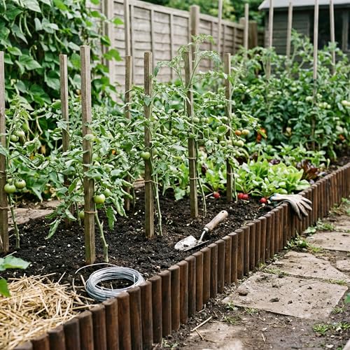 WORTH Wooden Edging for Landscaping, Flexible Garden Lawn Border 12" x 42" - color: 1-Pack 11.8"x42"