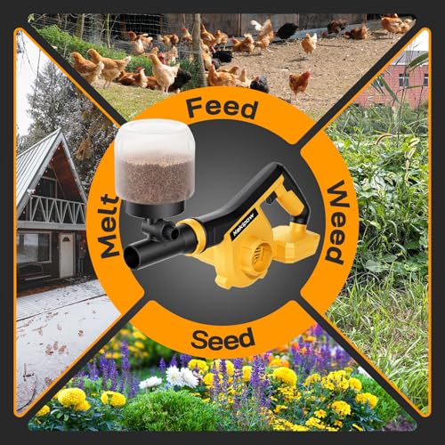 Cordless Handheld Fertilizer Spreader Compatible with Dewalt 20V