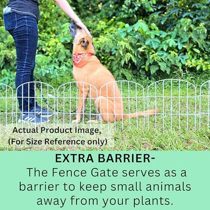 ShopLaLa Garden Fencing Animal Barrier (10 Panels) 12x16.5in White Fences