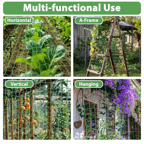 MAQIHAN Trellis Netting for Climbing Plants - Heavy Duty Garden Net, 2 PCS