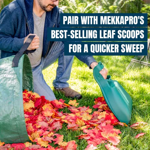 MEKKAPRO Lawn Bags 53 Gallon, 2-Pack Reusable Leaf Bags, Reinforced Handles