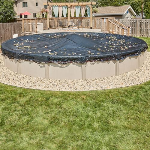 Doheny’s Professional Grade Leaf Nets for Above Ground Pools – 18' Round – Makes Clean-Ups Fast – Lightweight, Versatile & Durable – Keeps Leaves Out - size: 18' (Round)