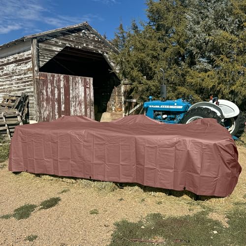RENEGADE Industrial Tarp 20x12 ft Brown – Heavy Duty, Waterproof, UV-Resistant, PFAS-Free – Oversized Tarp for Construction, Landscaping, Farm Equipment & Weather Protection - color: Brown, size: 20X12