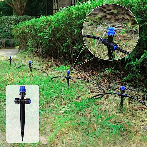 HUISUYTON 36 Pcs Push-to-Fit Drip Irrigation Emitters for 1/4 inch Tubing - style: 36pcs- Drip
