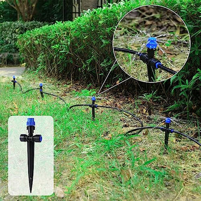 HUISUYTON 36 Pcs Push-to-Fit Drip Irrigation Emitters for 1/4 inch Tubing - style: 36pcs- Drip