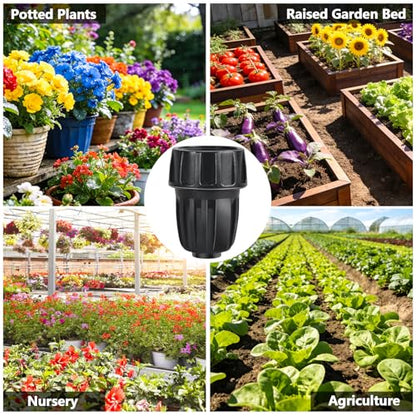 3/4 Inch Female Pipe Thread to 1/2 Inch Drip Irrigation Tubing Adapter, 6 Pack 1/2 In. Barbed Drip Line x 3/4 In. FHT Swivel Faucet Garden Hose Adapter Convert 3/4" Hose to 1/2" Pipe - size: 3/4" x 1/2" Faucet Adapter