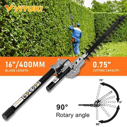 16 in. Articulating Hedge Trimmer Attachment Universal
