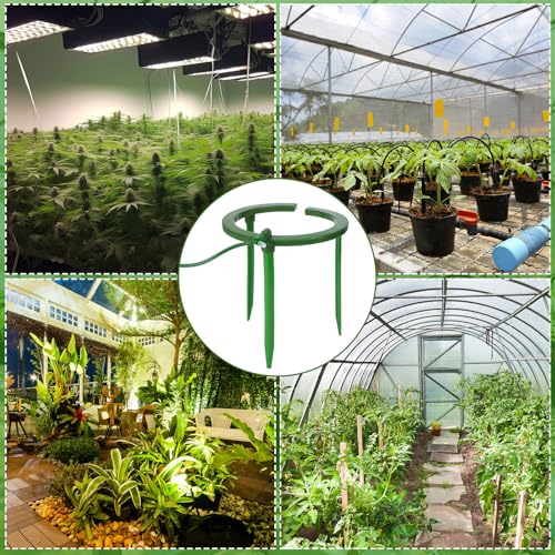 Tujoe 4 Sets Drip Irrigation Ring Tree Water Ring 3 Leg Support, 9 Inch - size: 9 Inch