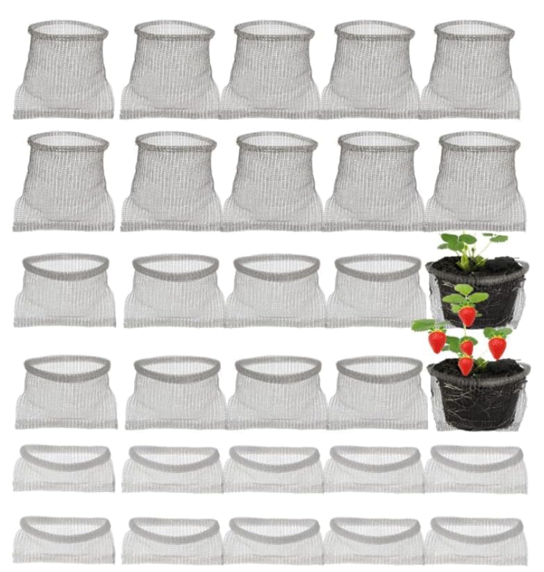 5 Pcs Go-pher Baskets 3 Gallon, Stainless Steel Plant Root Guard Basket