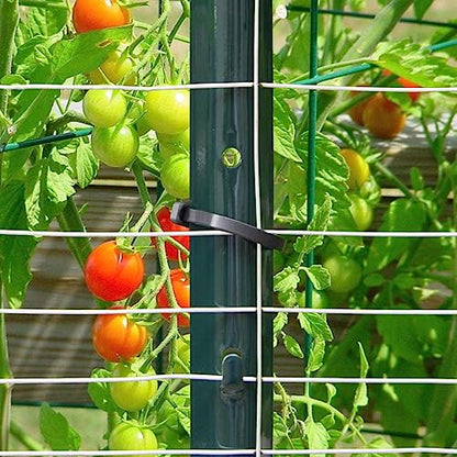 3 Feet Green, Pack of 5 Metal Fence Post, for 24 Inch High Garden Welded Wire Fence U-Channel Steel Garden Post Fence Stake - size: 3',5PCS