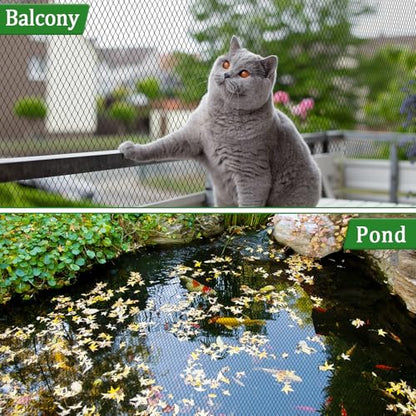 Bird Netting for Garden,8 X 65 Ft Reusable Protective Garden Netting Cover for Plants Fruit Trees Vegetables, 5/8in Mesh Heavy Duty Poultry Fence Animal Barrier with Ties and Staples - size: 8 X 65 Ft