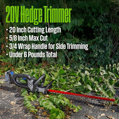 Westinghouse 20V Cordless Leaf Blower, 350 CFM, 110 MPH + 22" Cordless Hedge Trimmer, Dual-Action Steel Blades + 2-in-1 Cordless String Trimmer & Edger, 12" Cutting Path with 4.0Ah Battery & Charger - style: Leaf Blower/Hedge Trimmer/String Trimmer Kit