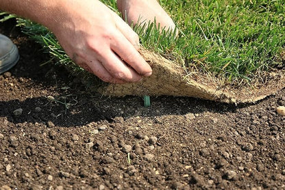 Pack of 50 - GreenStake 4-Inch Biodegradable Garden Stakes, Superior Holding Power - Eco-Friendly Garden Support Pegs & Fabric Pins for Membrane, Netting, Turf, Landscaping and Gardening