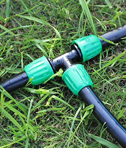 15 Pack 1/2 Inch Drip Irrigation Tee Fittings - size: 1/2 inch Tee