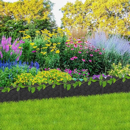 30 Pack Flower Bed Edging Borders, Landscape Edging with Stakes, 5" X 30ft