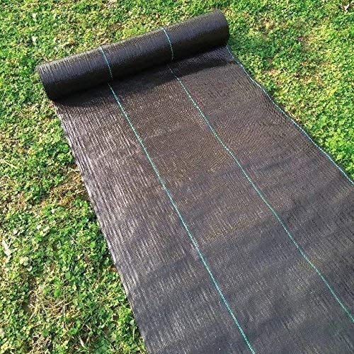 Agfabric 6x16ft Landscape Fabric Weed Barrier Ground Cover Garden Mats - size: 6x16ft