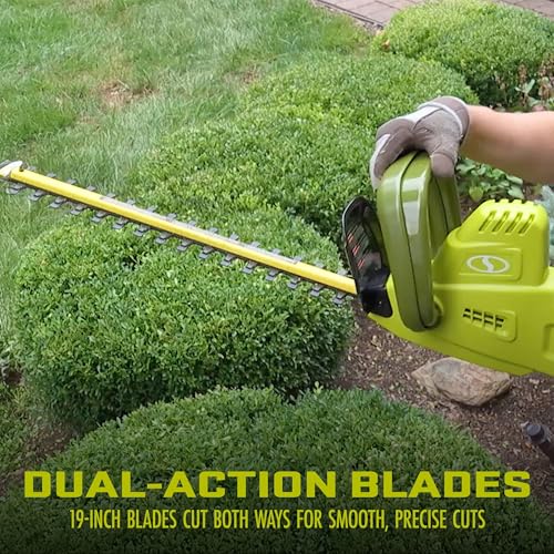 Sun Joe Corded Convertible Pole Hedge Trimmer with Dual Blade, SJH904E