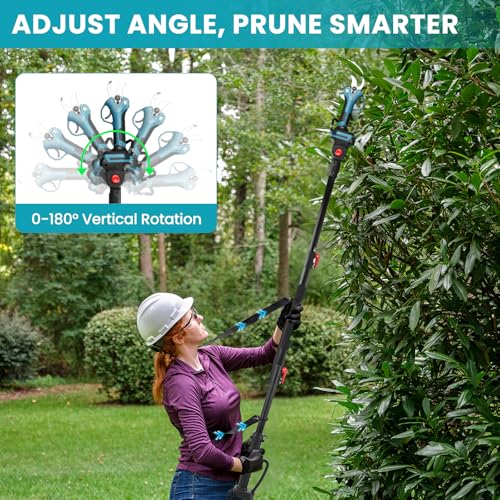 2-in-1 Cordless Pole Pruning Shears for Makita 18V Battery (No Battery) - style: 2 in 1 Blue for Makita 18V
