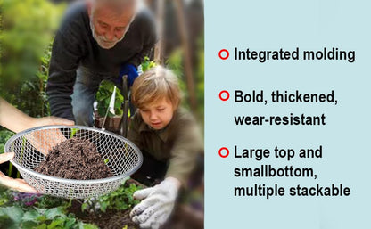3/8 Inch Soil Sifter for Gardening, Rock Sifter for 5Gallon Bucket,Compost Sifter Dirt Sifter,Captures Dirt Rocks Sawdust - color: 3/8 Inch