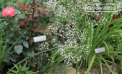 GardenMate 25-Pack Weatherproof Large Zinc Metal Plant Labels, Height 11.5", Label Area 3 1/2 x 1 1/4" - size: 25-Pack, style: 11.5'' Large Zinc