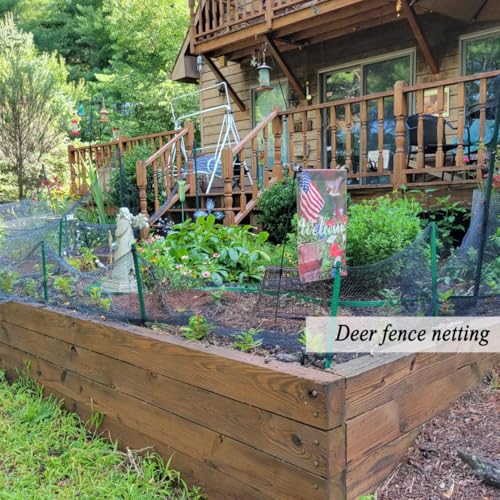 Junflying Bird Netting for Garden, 7.5X65 FT, 1/2“ Mesh - size: 7.5x65 FT-1/2"