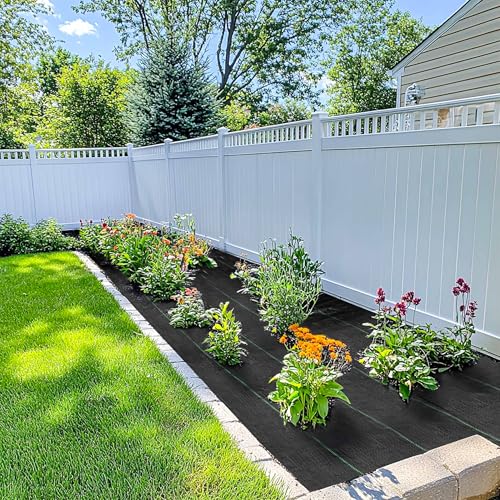 3ft x 50ft Weed Barrier Landscape Fabric Premium Weed Control Fabric Durable Landscaping Fabric Weed Barrier Fabric - size: 3ft x 50ft