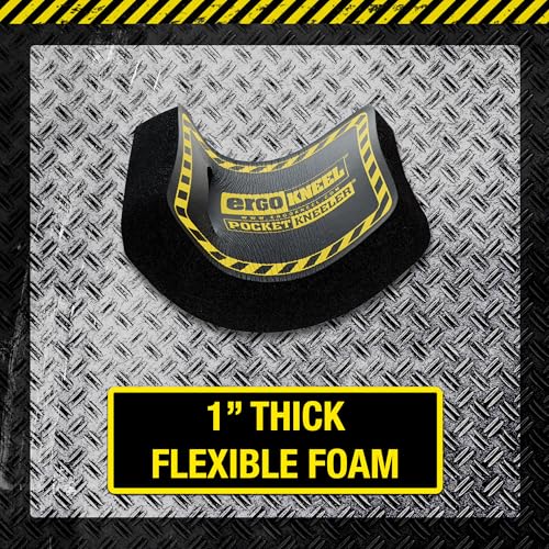 Pocket Kneeling Mat, 4" x 6" x 1", Heavy-Duty Foam